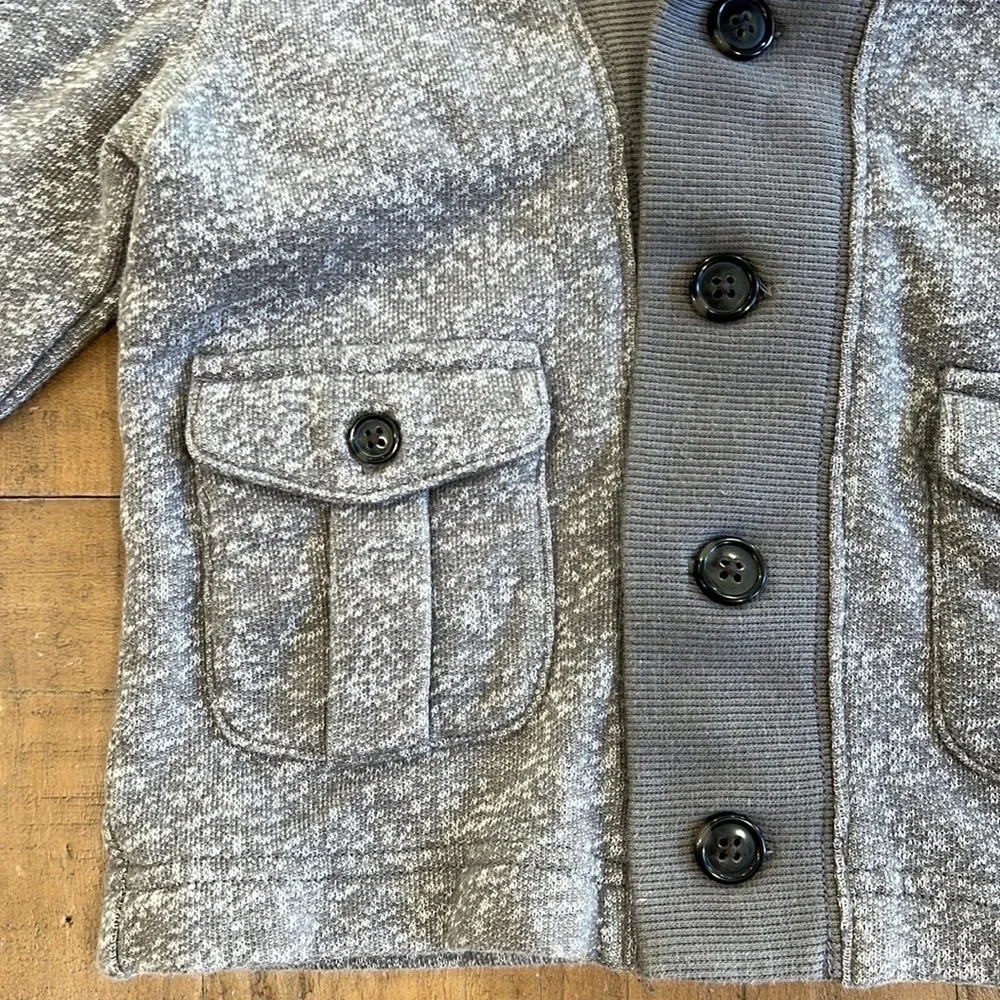 Janie and jack gray shawl neck cardigan